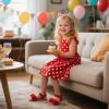 imageESTINE ToddlerLittle Kid Girls Bow Open Toe Flat Evening Dress SandalsEs95red