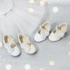 imageESTINE ToddlerLittle Kid Girls Dress Mary Jane Flats Flowers Fashion Princess Ballet ShoesE5191ivory