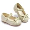 imageESTINE Mary Jane Flats for Toddler Girls Little Kids Glittery Dress Princess Wedding Ballet ShoesE7081gold