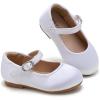 imageESTINE Toddler Little Girls Ballet Shoes Baby Kids Princess Dress Wedding Strap Mary Jane FlatsE392ivory White