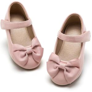 imageESTINE Mary Jane Flats for Toddler Girls Little Kids Glittery Dress Princess Wedding Ballet ShoesE310pink