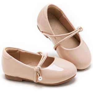 imageESTINE Toddler Little Girls Ballet Shoes Baby Kids Princess Dress Wedding Strap Mary Jane FlatsE393nude
