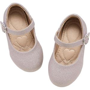 imageESTINE Toddler Little Girls Ballet Shoes Baby Kids Princess Dress Wedding Strap Mary Jane FlatsE66tlight Pink