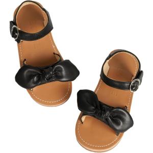 imageESTINE ToddlerLittle Kid Girls Bow Open Toe Flat Evening Dress SandalsE09black