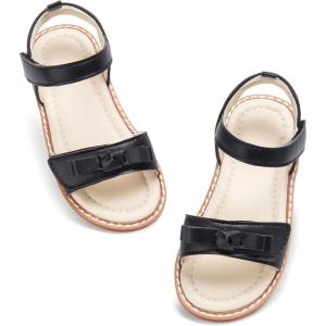 imageESTINE ToddlerLittle Kid Girls Bow Open Toe Flat Evening Dress SandalsEs507black