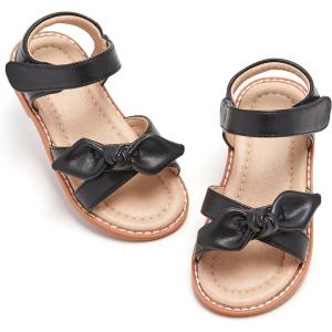 imageESTINE ToddlerLittle Kid Girls Bow Open Toe Flat Evening Dress SandalsEs83black