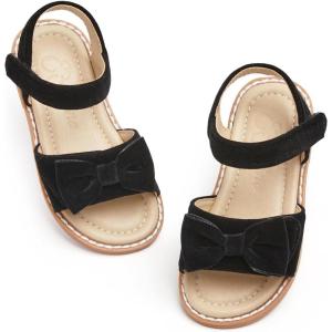 imageESTINE ToddlerLittle Kid Girls Bow Open Toe Flat Evening Dress SandalsEs95black