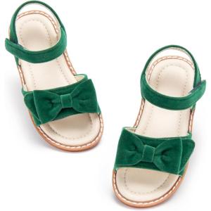 imageESTINE ToddlerLittle Kid Girls Bow Open Toe Flat Evening Dress SandalsEs95green