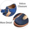 imageESTINE Toddler Kids Bow School Uniform OxfordLittle Girls Flower Dress Party Shoes35navy Blue