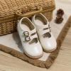 imageESTINE Toddler Kids Bow School Uniform OxfordLittle Girls Flower Dress Party ShoesE383ivory