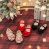 imageESTINE Mary Jane Shoes for Toddler Little Kid Girls Girl Velvet Bow Dress Ballet FlatsE520black