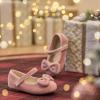 imageESTINE Mary Jane Shoes for Toddler Little Kid Girls Girl Velvet Bow Dress Ballet FlatsE520pink