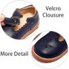 imageESTINE Toddler Kids Bow School Uniform OxfordLittle Girls Flower Dress Party ShoesDark Blue3