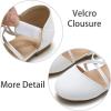 imageESTINE Mary Jane Flats for Toddler Girls Little Kids Glittery Dress Princess Wedding Ballet ShoesEfx303white