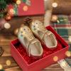 imageESTINE ToddlerLittle Kid Girls Dress Mary Jane Flats Flowers Fashion Princess Ballet ShoesE388gold