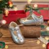 imageESTINE ToddlerLittle Kid Girls Dress Mary Jane Flats Flowers Fashion Princess Ballet ShoesE388silver