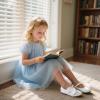 imageESTINE ToddlerLittle Kid Girls Dress Mary Jane Flats Flowers Fashion Princess Ballet ShoesE5191white