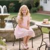 imageESTINE ToddlerLittle Kid Girls Dress Mary Jane Flats Flowers Fashion Princess Ballet ShoesE519pink