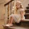 imageESTINE ToddlerLittle Kid Girls Dress Mary Jane Flats Flowers Fashion Princess Ballet ShoesE528nude