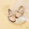 imageESTINE ToddlerLittle Kid Girls Dress Mary Jane Flats Flowers Fashion Princess Ballet ShoesE528nude