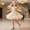 imageESTINE ToddlerLittle Kid Girls Dress Mary Jane Flats Flowers Fashion Princess Ballet ShoesE528white