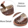 imageESTINE Toddler Kids Uniform Oxfords School Flats for Little Girls Flower Dress Church ShoesE523brown