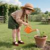 imageESTINE Toddler Kids Uniform Oxfords School Flats for Little Girls Flower Dress Church ShoesE523brown