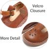 imageESTINE Toddler Kids Uniform Oxfords School Flats for Little Girls Flower Dress Church ShoesEfx30brown