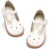 imageESTINE Toddler Kids Uniform Oxfords School Flats for Little Girls Flower Dress Church ShoesE522ivory