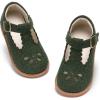 imageESTINE Toddler Little Girls School Uniform OxfordsFlower Dress Party ShoesE529green