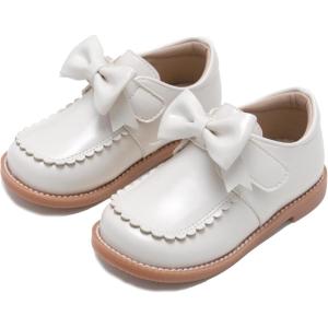 imageESTINE Girls School Uniform Oxfords  Toddler Girl Mary Jane Dress Shoes for Wedding PartyEfx391ivory