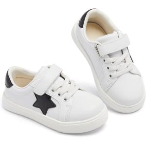 imageESTINE ToddlerLittle Kid Girls Boys Unisex Lightweight Casual Sports Sneakers Athletic Shoes for Running WalkingEy05black