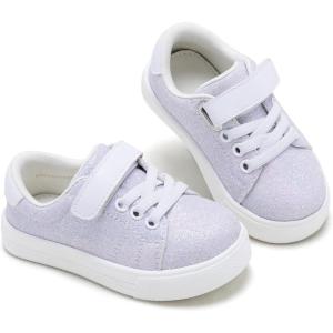 imageESTINE ToddlerLittle Kid Girls Boys Unisex Lightweight Casual Sports Sneakers Athletic Shoes for Running WalkingEy07light Purple