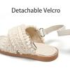 image:imageESTINE Girls Fashion Woven Sandals  Summer Fancy Shoes Beach Slides for Toddler Little GirlsEs535white