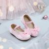 image:imageESTINE Mary Jane Shoes for Toddler Little Kid Girls Girl Velvet Bow Dress Ballet FlatsE532pink