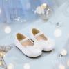 image:imageESTINE Mary Jane Shoes for Toddler Little Kid Girls Girl Velvet Bow Dress Ballet FlatsE532white