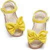 image:imageESTINE ToddlerLittle Kid Girls Bow Open Toe Flat Evening Dress SandalsEs501yellow